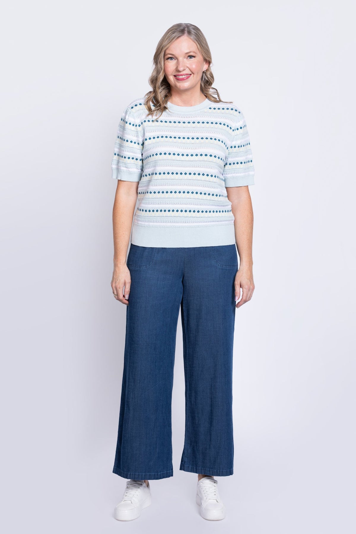 Danny Sweater, Mint Prairie, Cotton