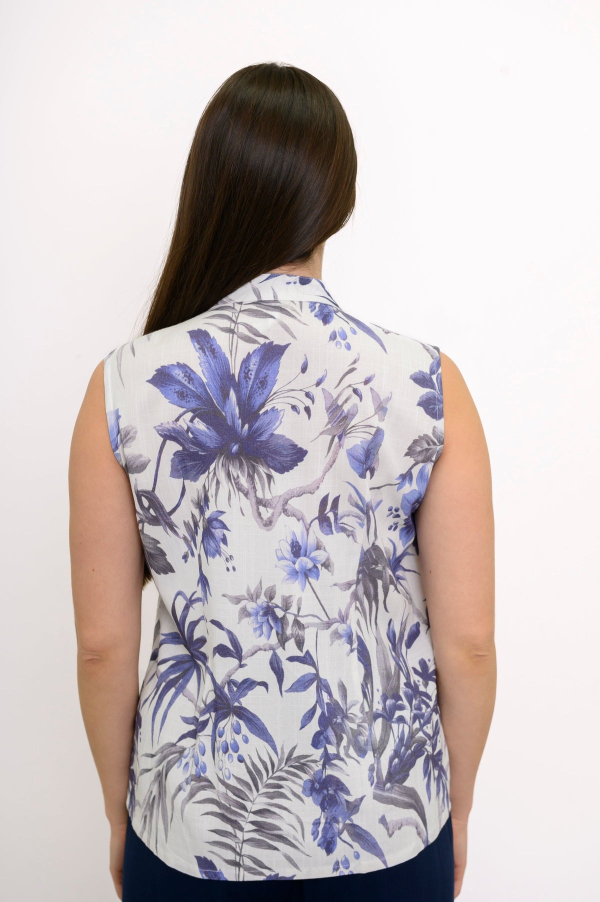 Debbie Tank, Peri Palm, Linen Bamboo