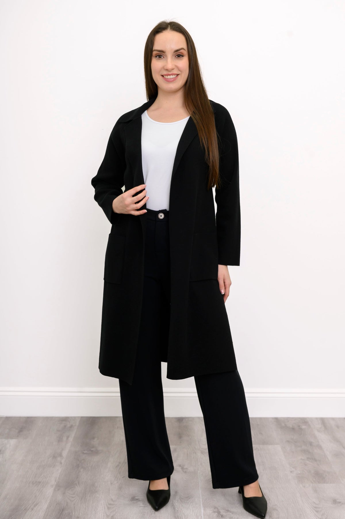 Delaney Jacket, Black, Cotton