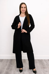 Delaney Jacket, Black, Cotton