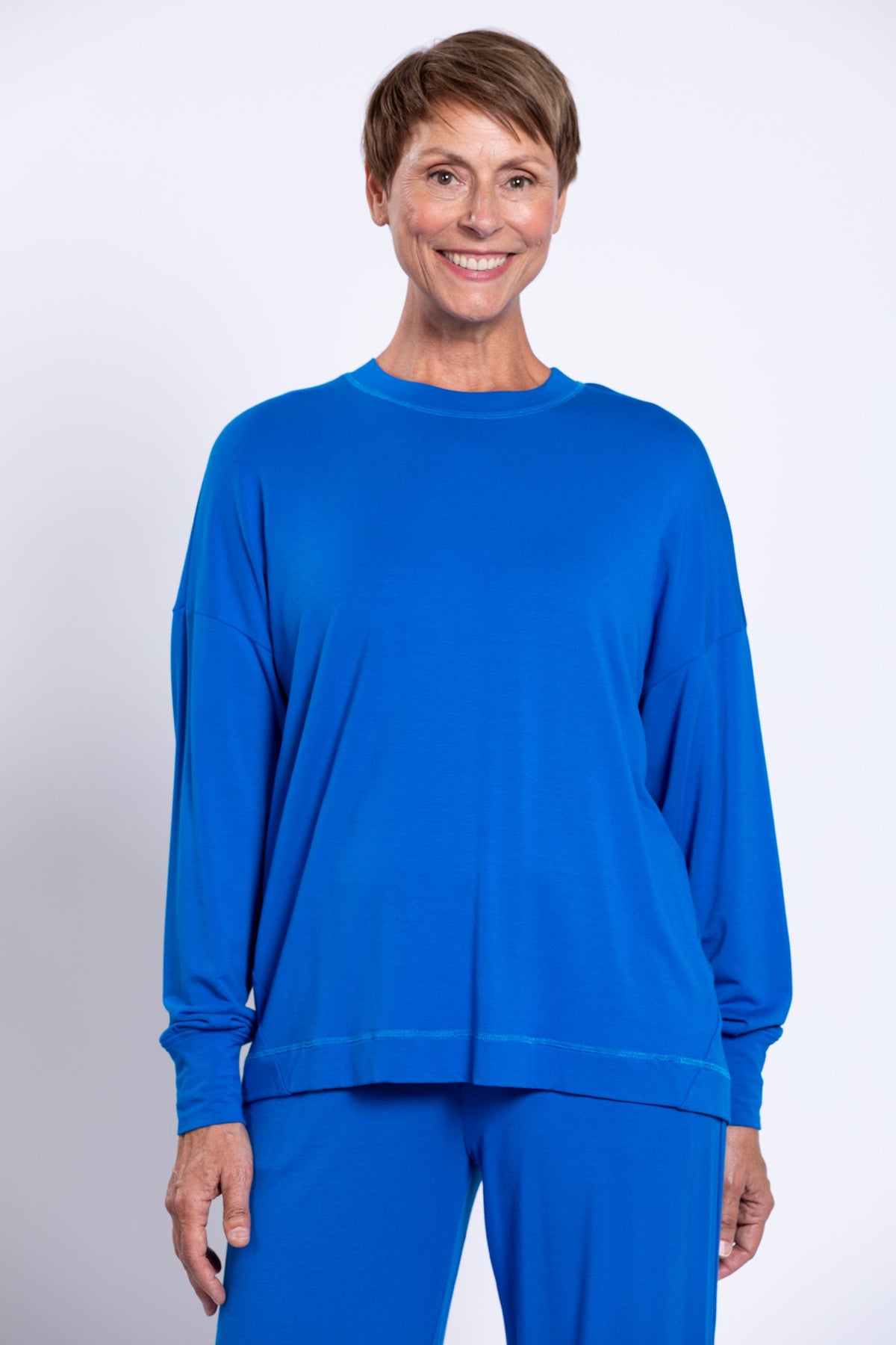 Denny Top, Cobalt, French Terry