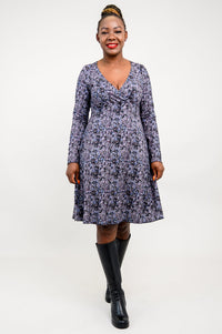 Denver Dress, Blue Space, Bamboo - Final Sale