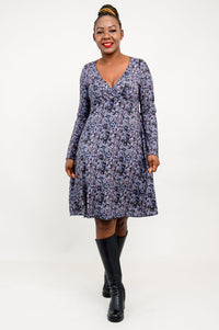 Denver Dress, Blue Space, Bamboo - Final Sale