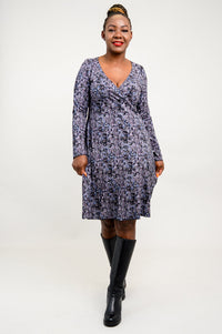 Denver Dress, Blue Space, Bamboo - Final Sale