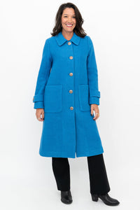 Edna Coat, Crystal, Boiled Wool