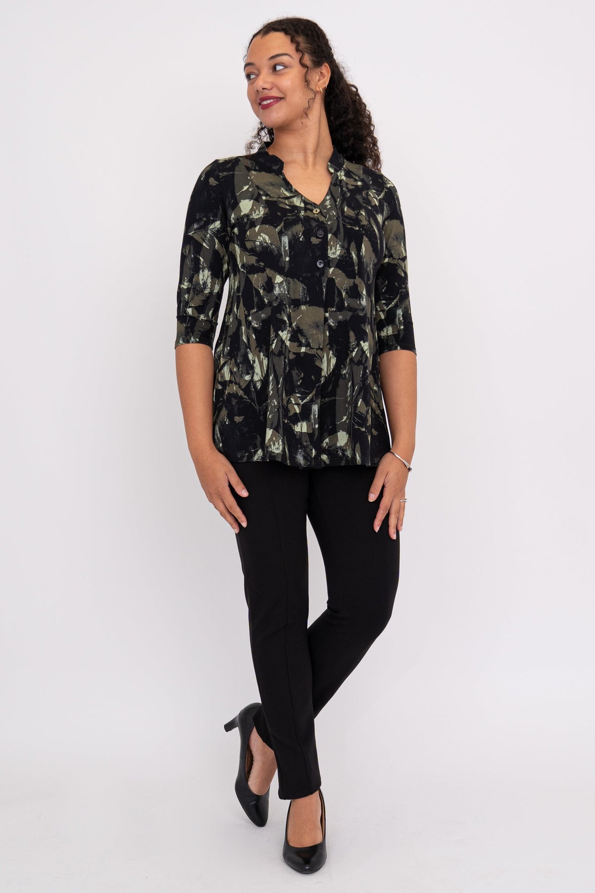 Edwina Top, Khaki Oak, Bamboo