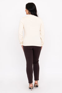 Ella Sweater, Cream, Cotton