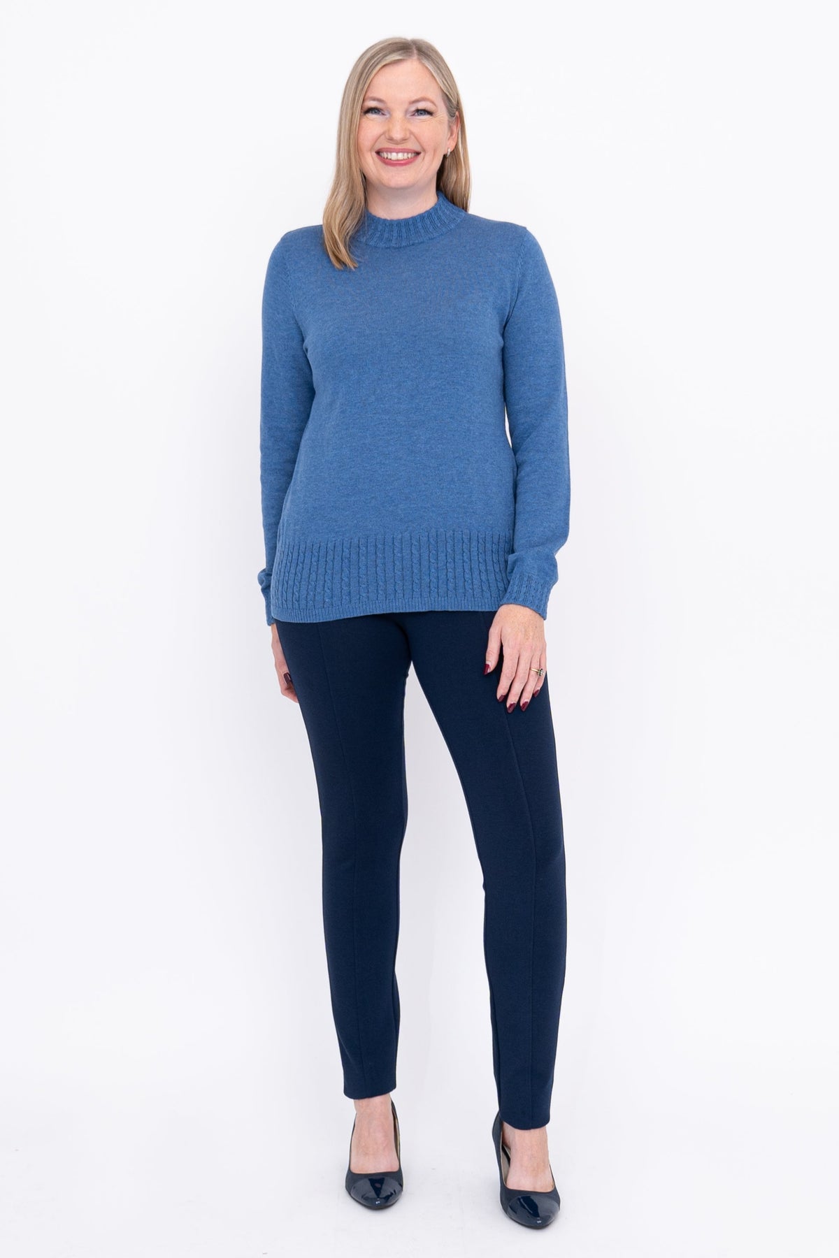 Ella Sweater, Denim, Cotton