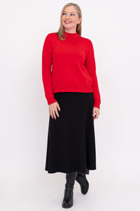 Ella Sweater, Red, Cotton