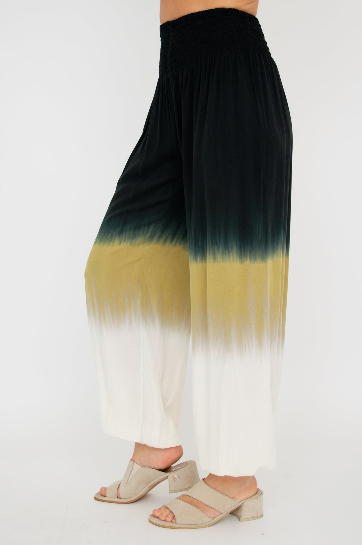 Embra Pants, Black Dip-Dye