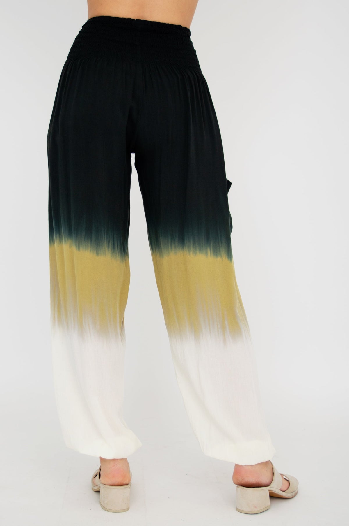 Embra Pants, Black Dip-Dye