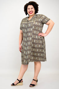 Erica Dress, Voyage, Linen Bamboo- Final Sale