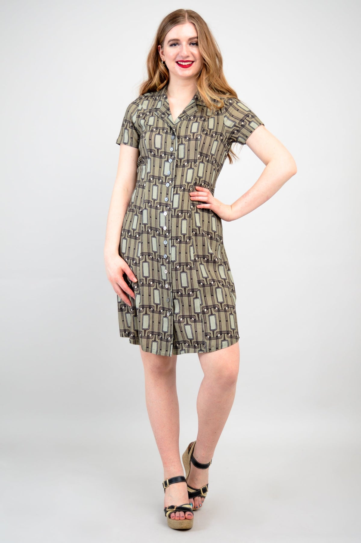 Erica Dress, Voyage, Linen Bamboo- Final Sale