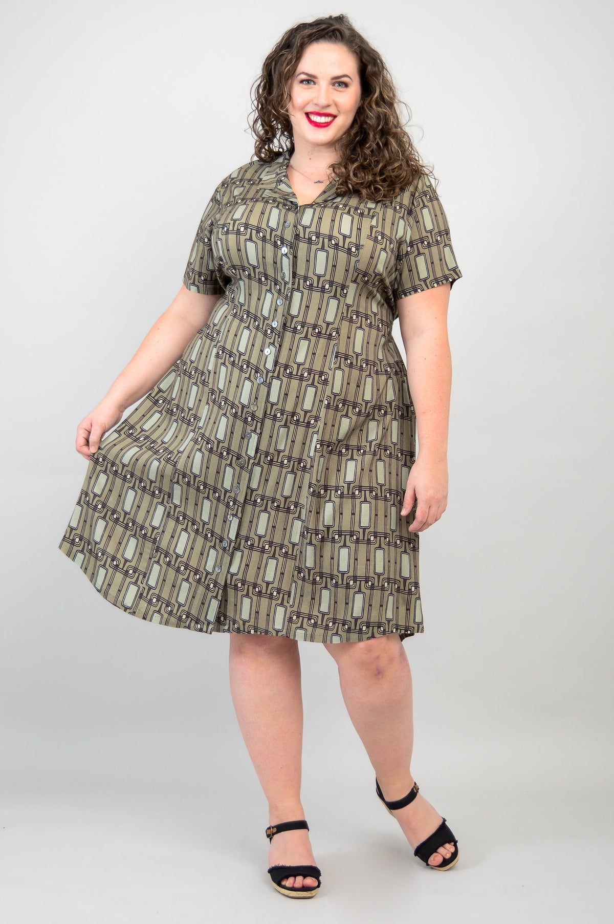 Erica Dress, Voyage, Linen Bamboo- Final Sale