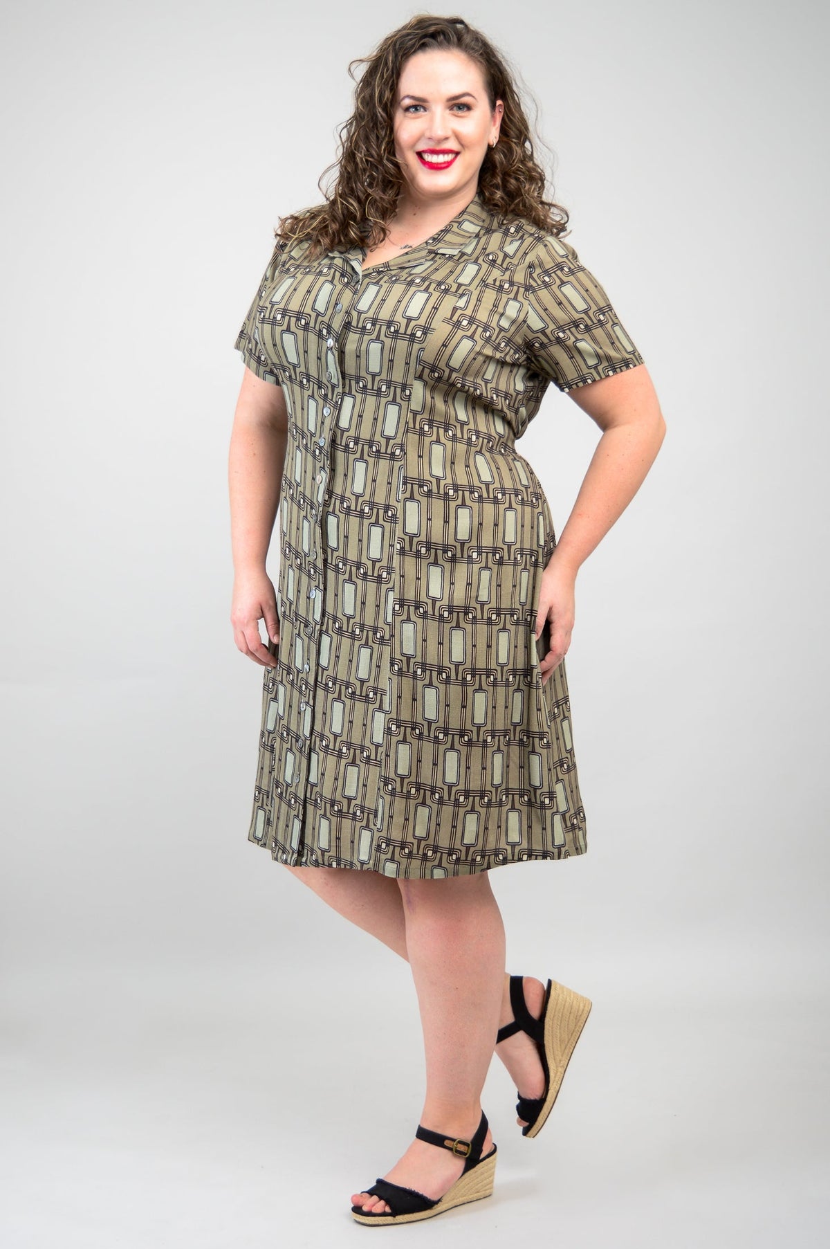 Erica Dress, Voyage, Linen Bamboo- Final Sale