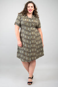 Erica Dress, Voyage, Linen Bamboo- Final Sale