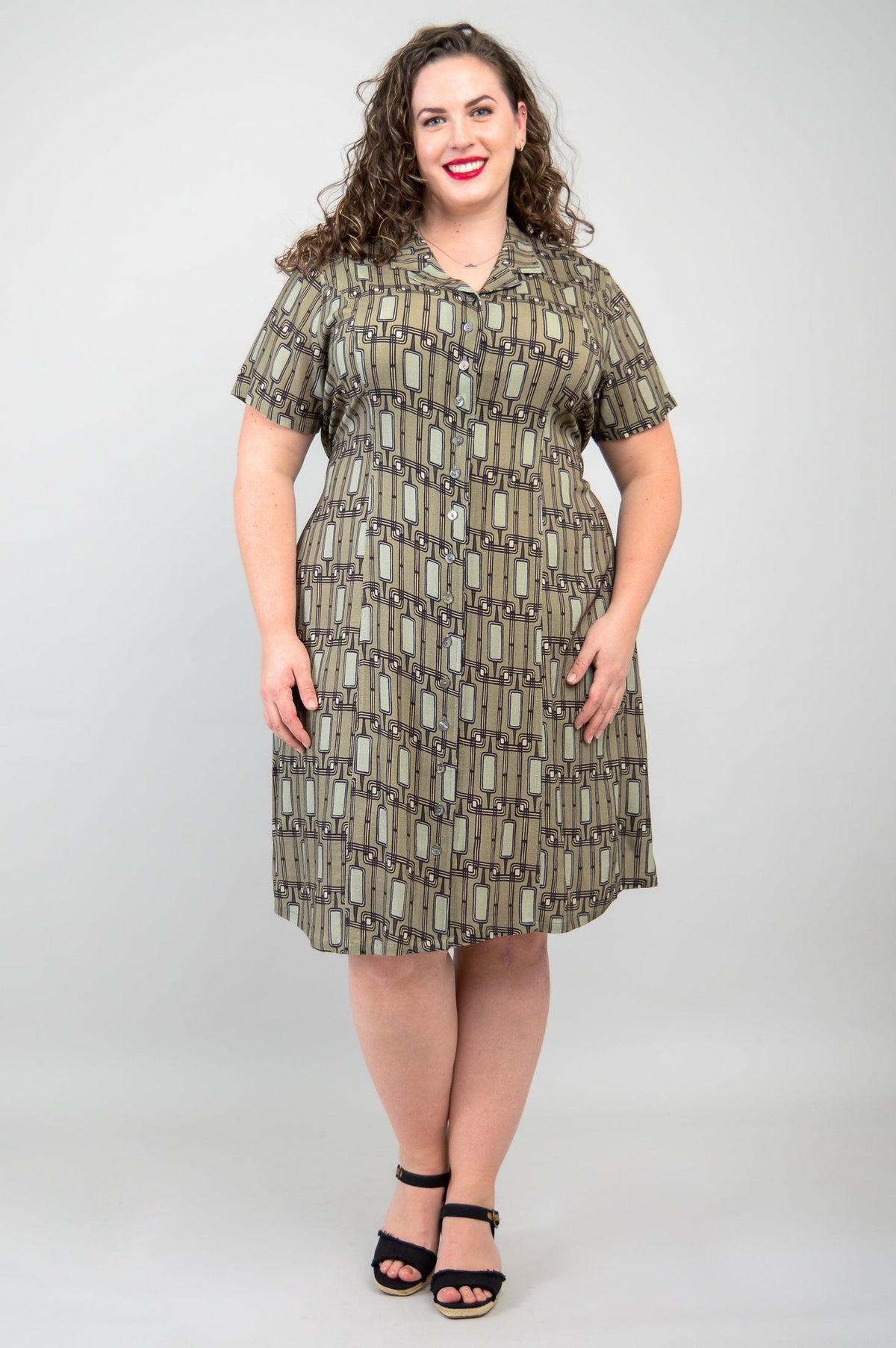 Erica Dress, Voyage, Linen Bamboo- Final Sale