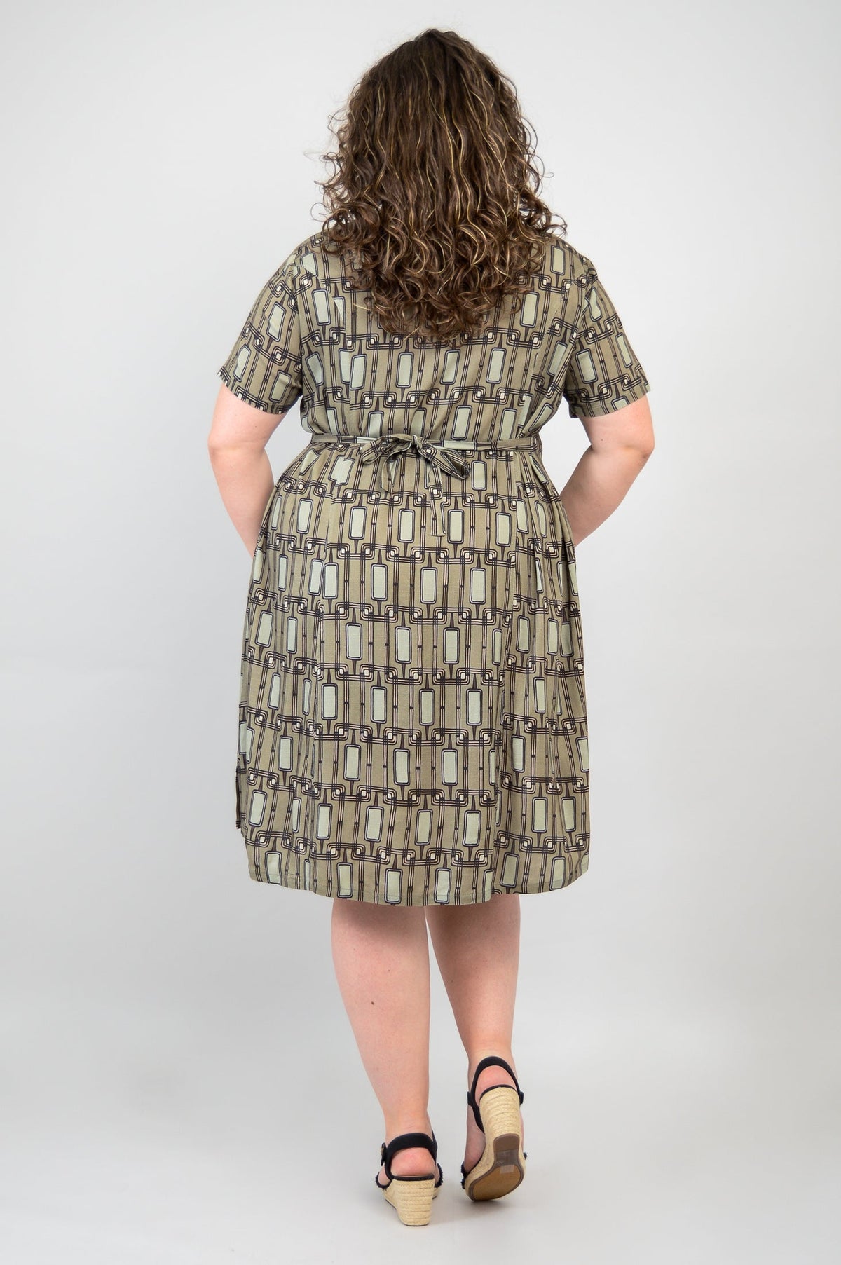 Erica Dress, Voyage, Linen Bamboo- Final Sale