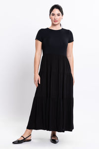 Erin Dress, Black, Linen Bamboo
