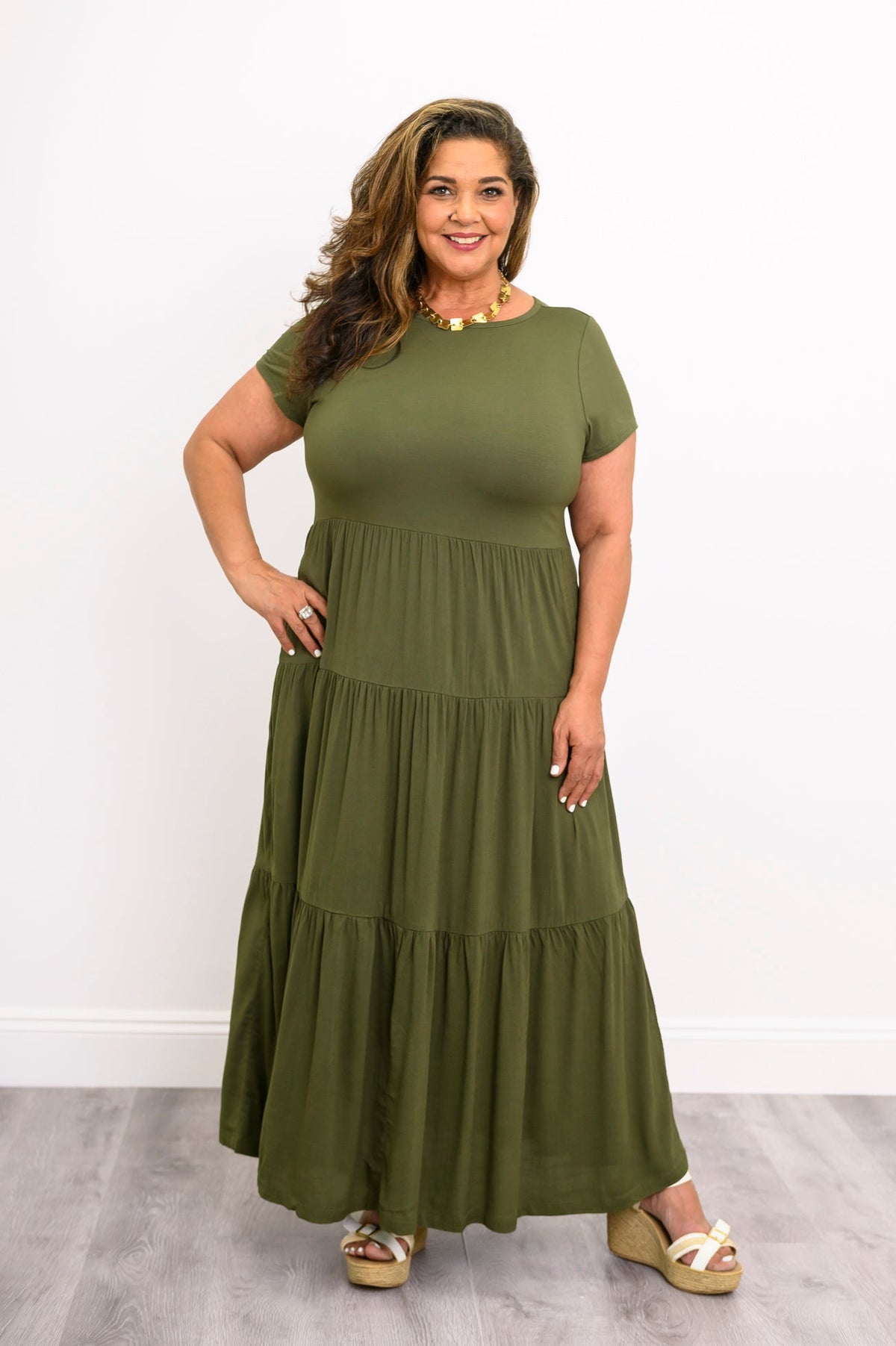 Erin Dress, Khaki, Linen Bamboo