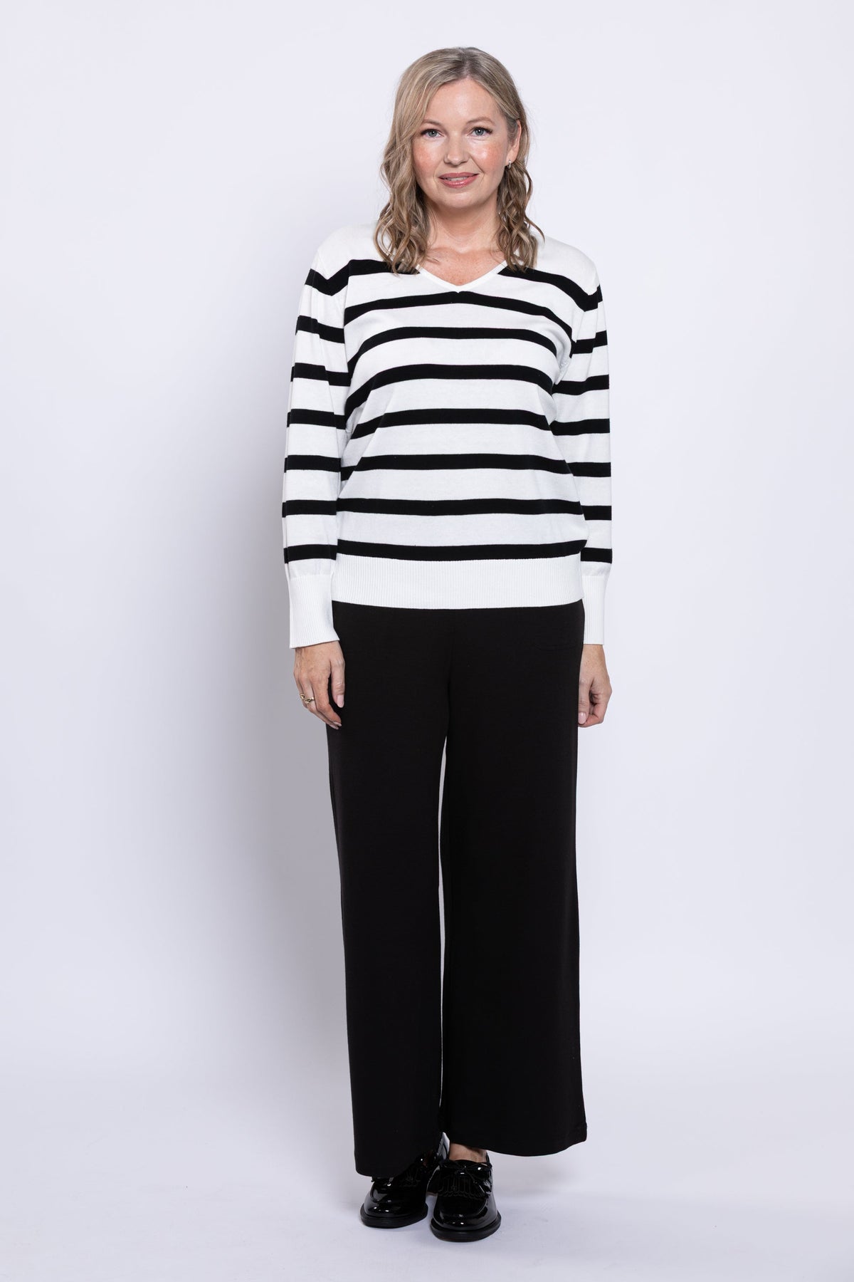 Essex Sweater, Winter Stripe, Cotton
