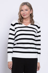 Essex Sweater, Winter Stripe, Cotton
