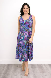 Evangelina Dress, Royale Peacock, Bamboo