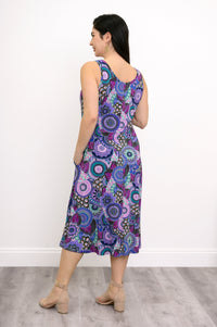 Evangelina Dress, Royale Peacock, Bamboo