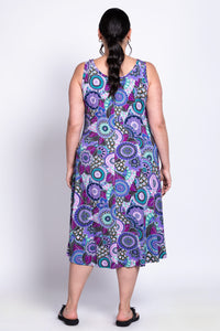 Evangelina Dress, Royale Peacock, Bamboo