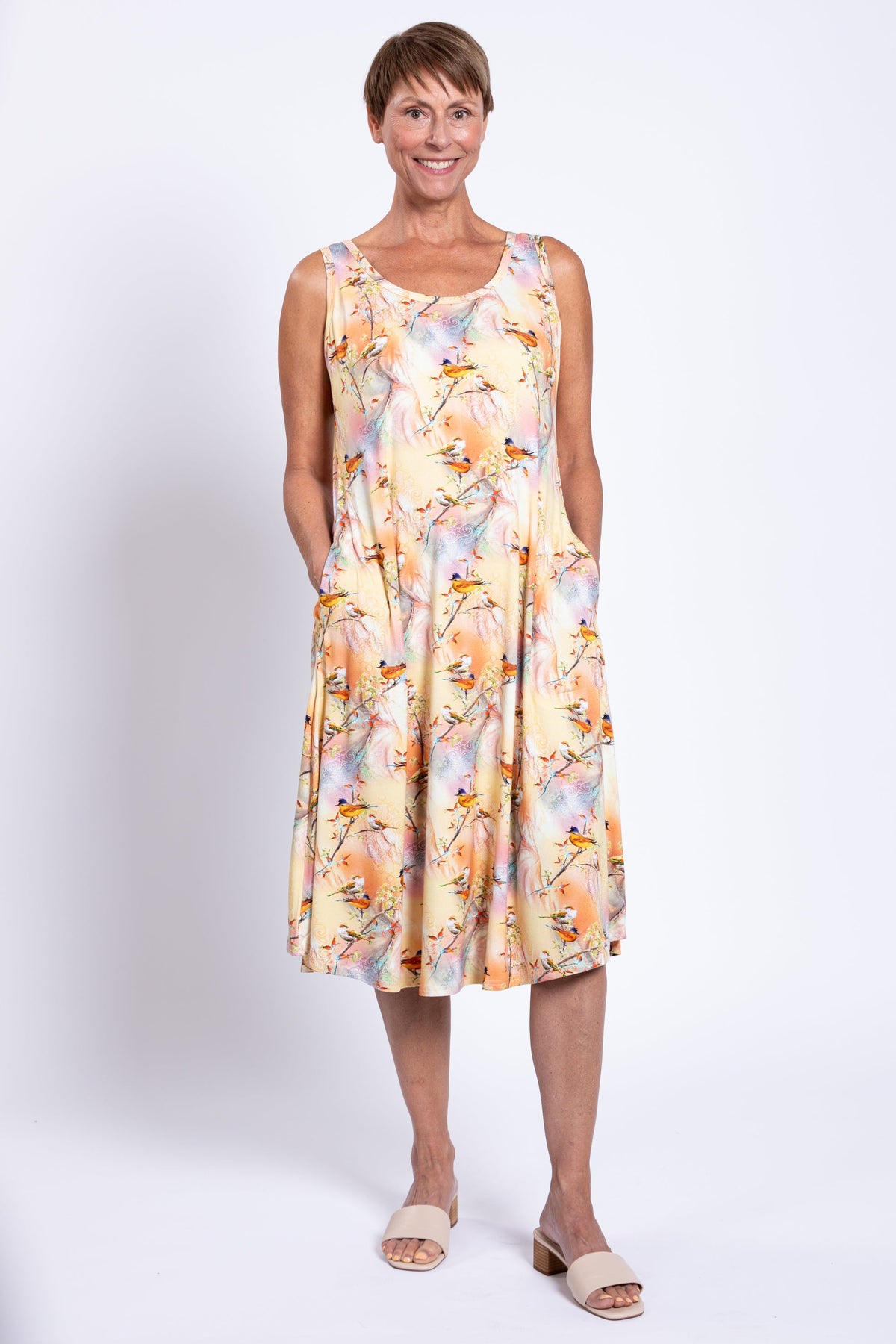 Evangelina Dress, Songbird, Bamboo