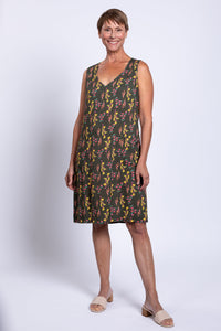 Felicia Dress, Wonder, Linen Bamboo