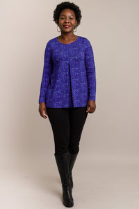 Franca Top, Violet Dot, Bamboo- Final Sale