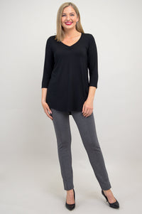 Franny Top, Black, Bamboo - Final Sale