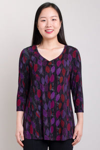 Franny Top, Orchid Leaf, Bamboo - Final Sale