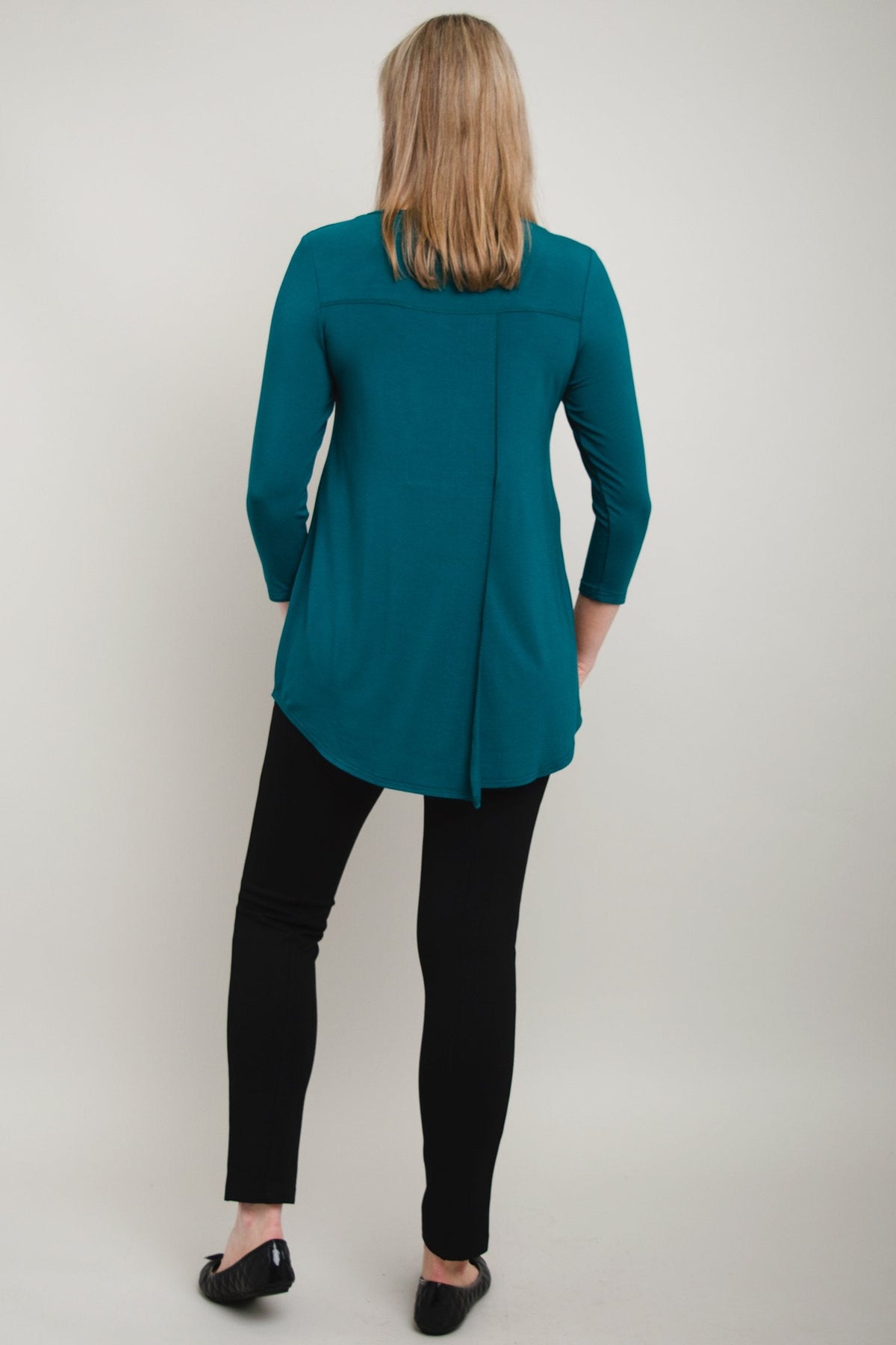 Franny Top, Teal, Bamboo - Final Sale