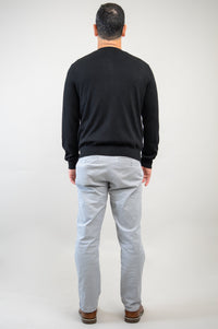 Fraser Sweater, Black, 100% Merino Wool