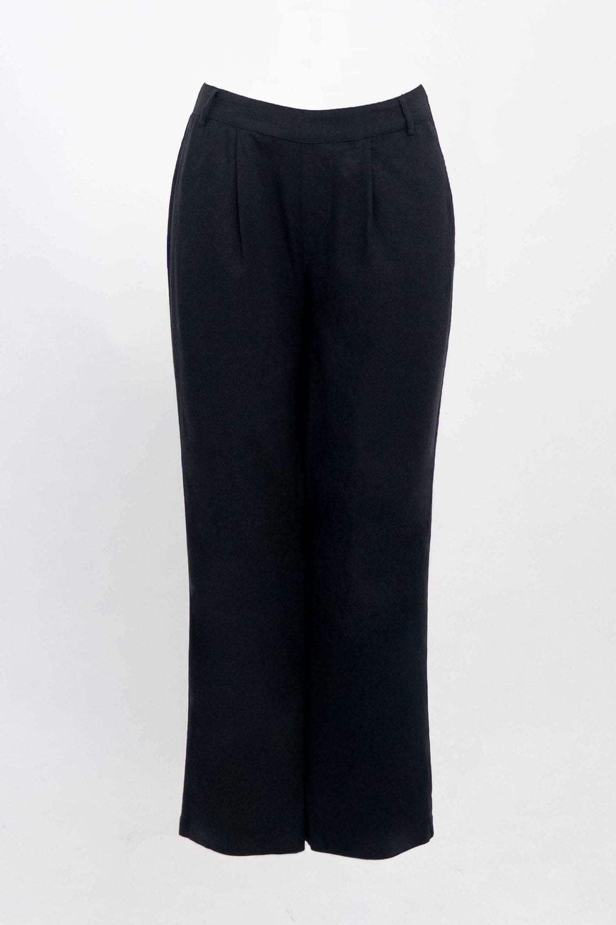 Front view of Melodie Pant in black on white background