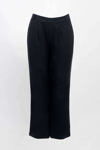Front view of Melodie Pant in black on white background
