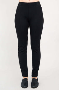 Full front view of Nadia Tall Stretch Pant in black
