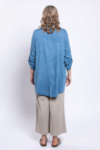 Gill Blouse, Lightweight Tencel Denim