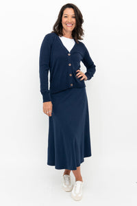 Gillian Skirt, Indigo, Bamboo