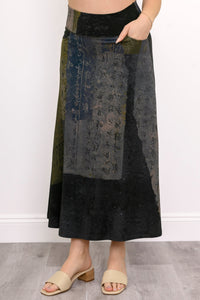 Gillian Skirt, Rustic Khaki, Bamboo