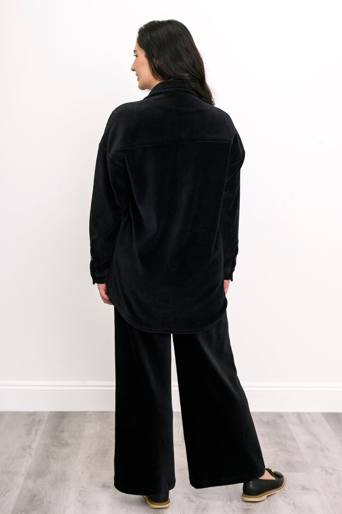 Ginna Jacket, Black, Cotton Curduroy