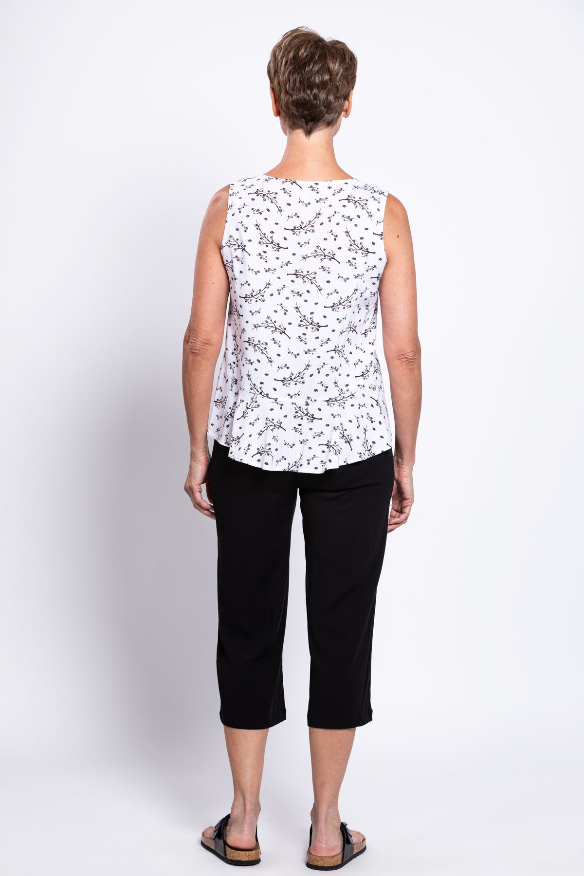 Ginny Tank, BW Twiggy, Linen Bamboo