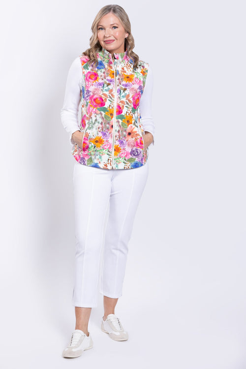 Hartford Vest, Pink Bouquet, Cotton