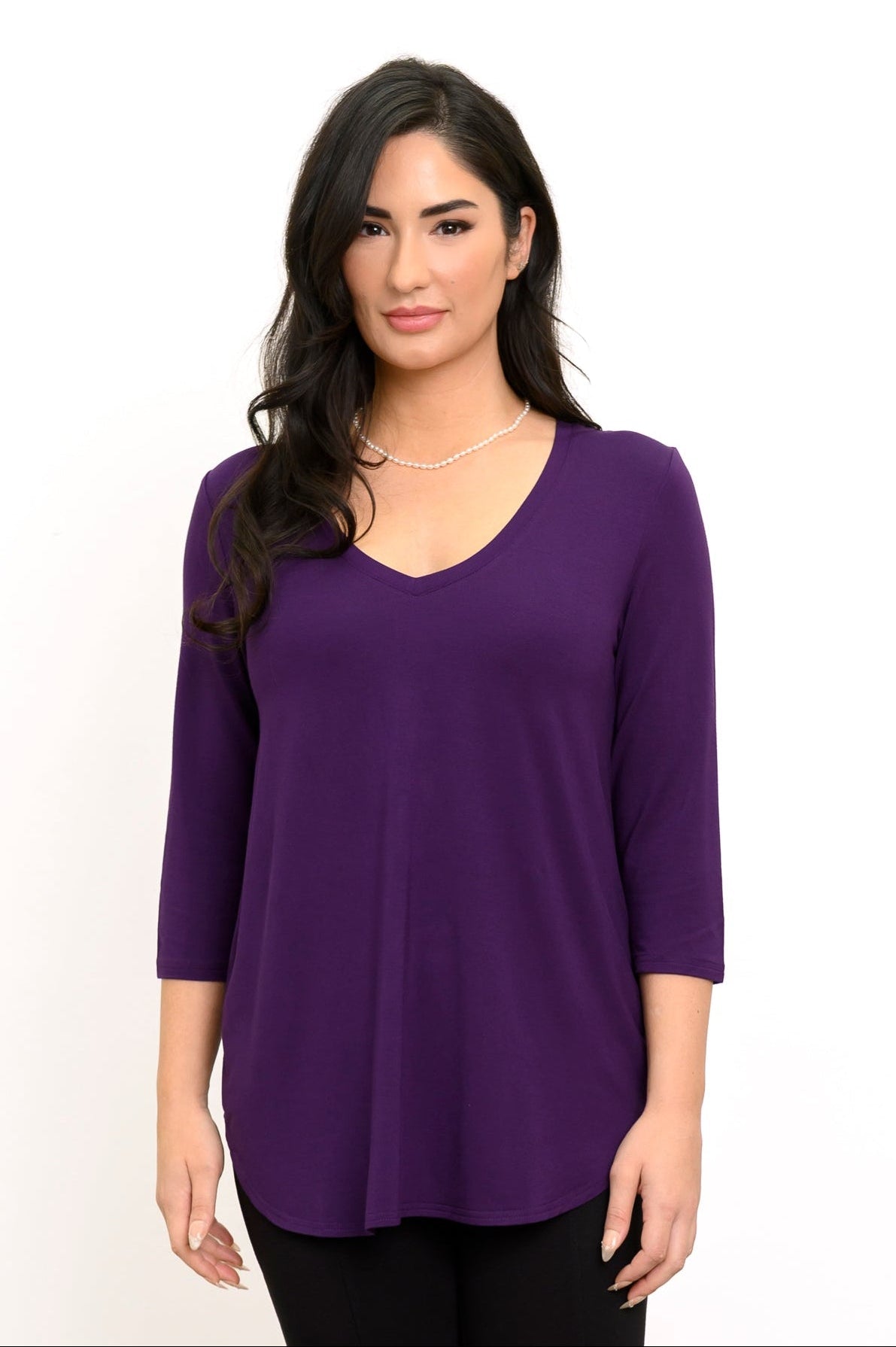 Jackie 3/4 Top, Royale, Bamboo