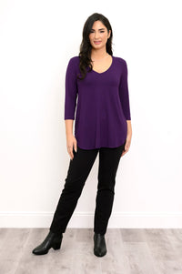 Jackie 3/4 Top, Royale, Bamboo