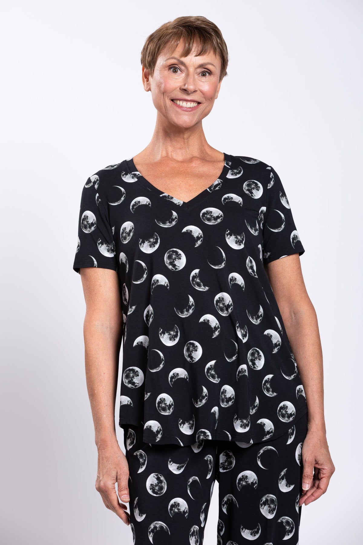 Jackie S/S Top, Moonstruck, Bamboo