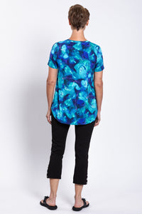 Jackie S/S Top, Ocean Reef, Bamboo