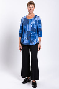 Jazz 3/4 Top, Blue Forest, Bamboo
